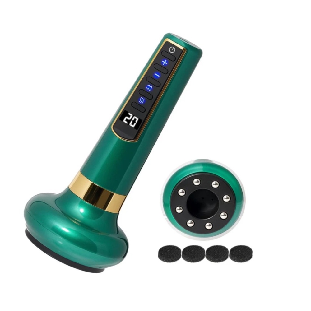 Green‎ Handheld Facial Massager with LED Display